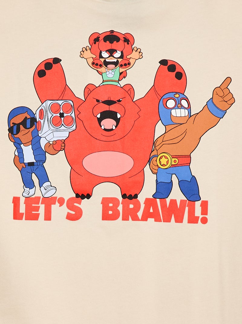 T-shirt à manches courtes 'Brawl Stars' Beige - Kiabi