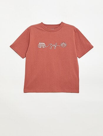 T-shirt à manches courtes brodé