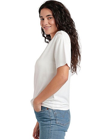 T-shirt à manches courtes CHEST LACE