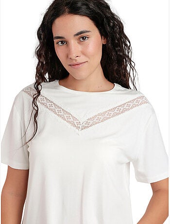 T-shirt à manches courtes CHEST LACE