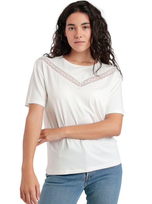 T-shirt à manches courtes CHEST LACE - Kiabi