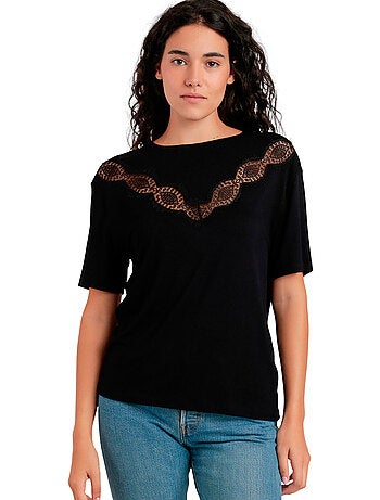T-shirt à manches courtes CHEST LACE