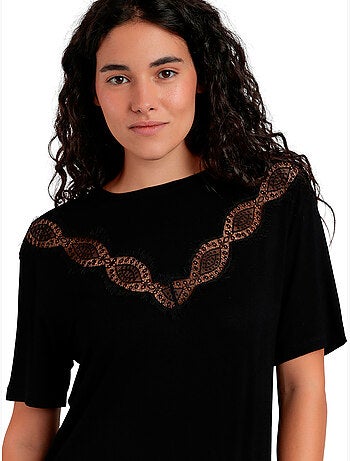 T-shirt à manches courtes CHEST LACE
