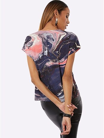 T-shirt à Manches Courtes Coupe Décontractée Aux épaules - Taille Standard - Helline