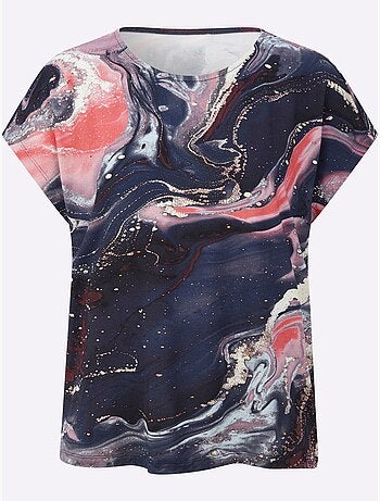 T-shirt à Manches Courtes Coupe Décontractée Aux épaules - Taille Standard - Helline