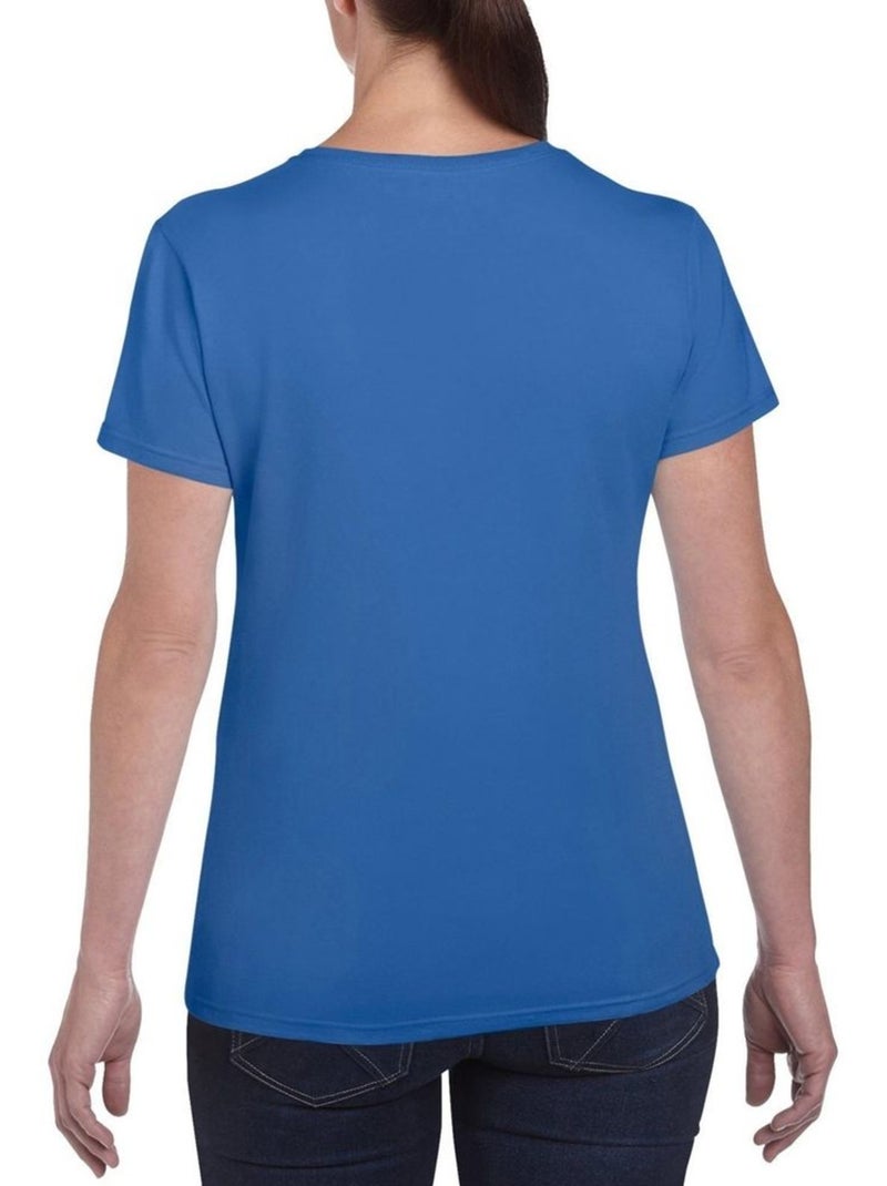 T-shirt à manches courtes coupe féminine - gildan Bleu roi - Kiabi