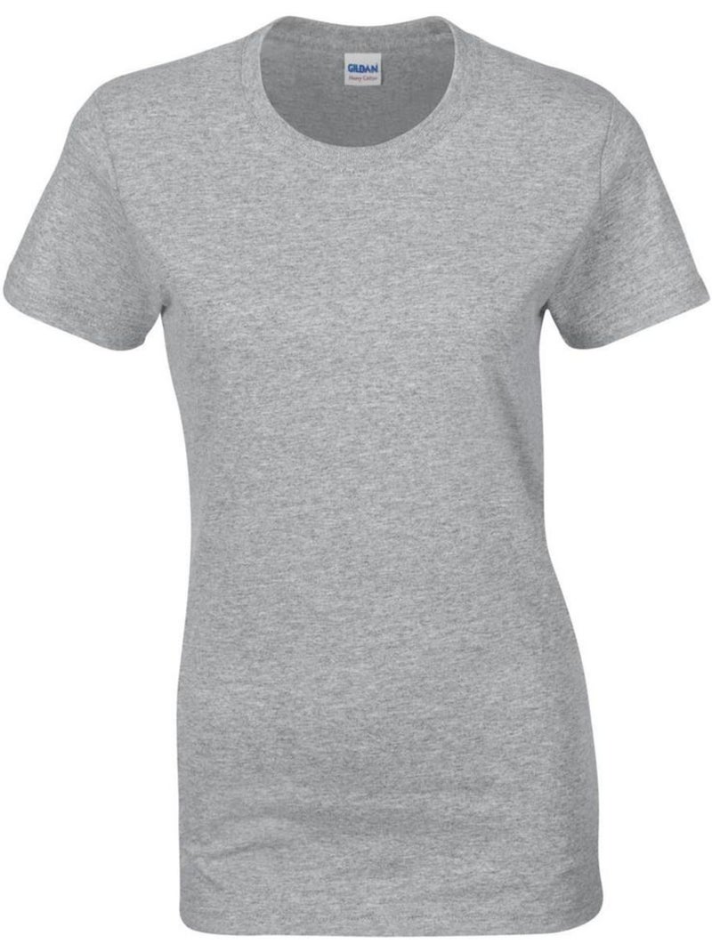 T-shirt à manches courtes coupe féminine - gildan Gris - Kiabi