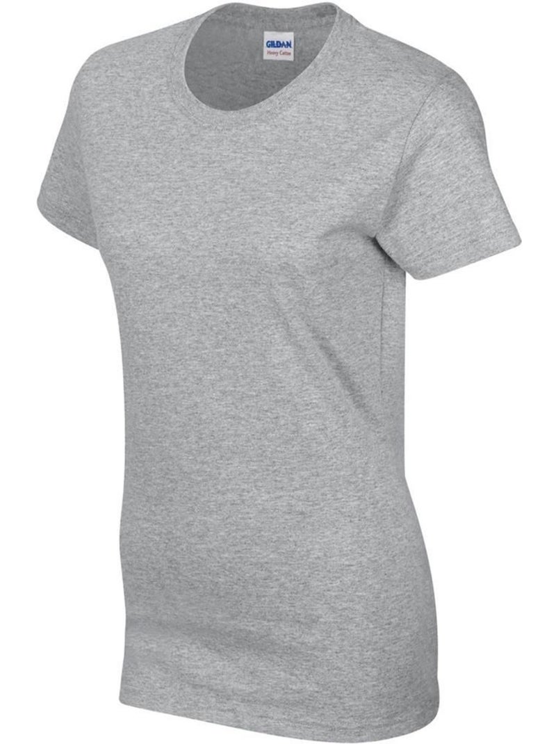 T-shirt à manches courtes coupe féminine - gildan Gris - Kiabi