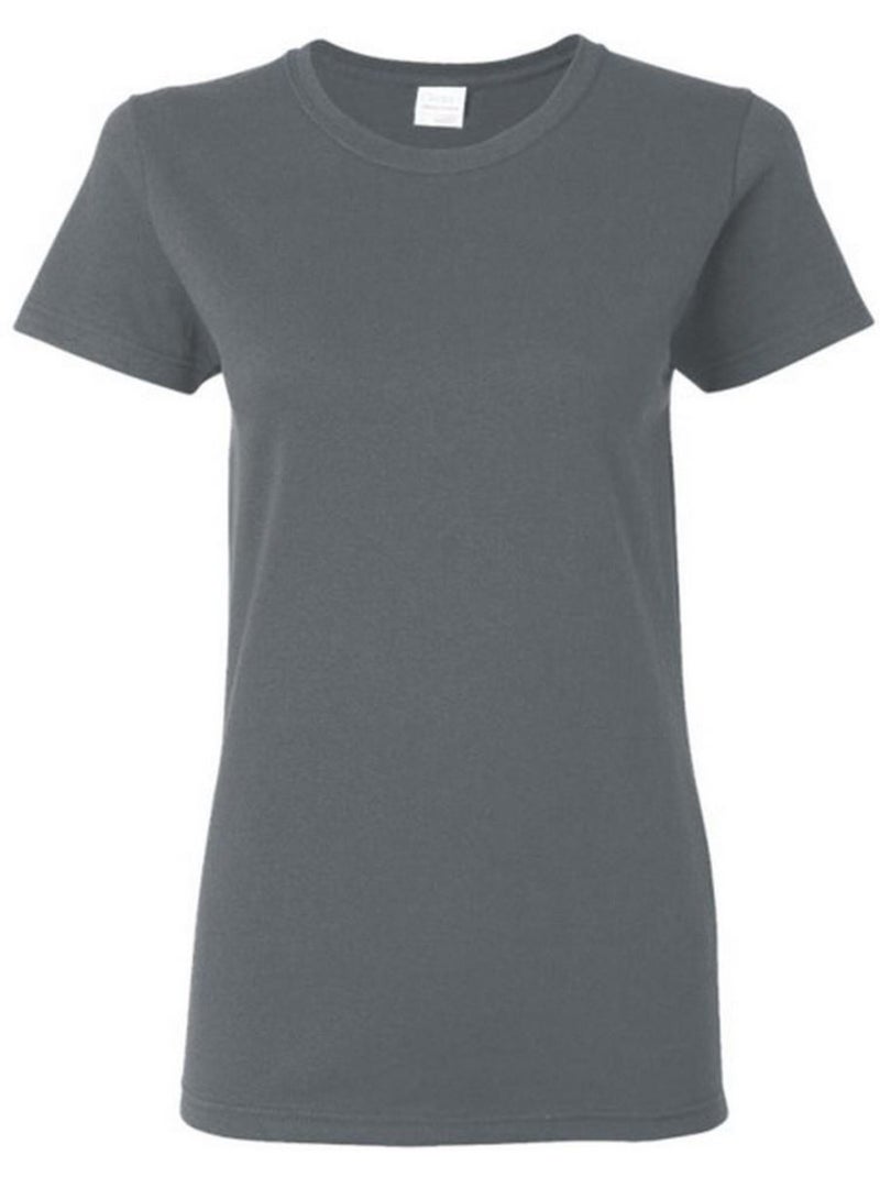 T-shirt à manches courtes coupe féminine - gildan Gris foncé - Kiabi