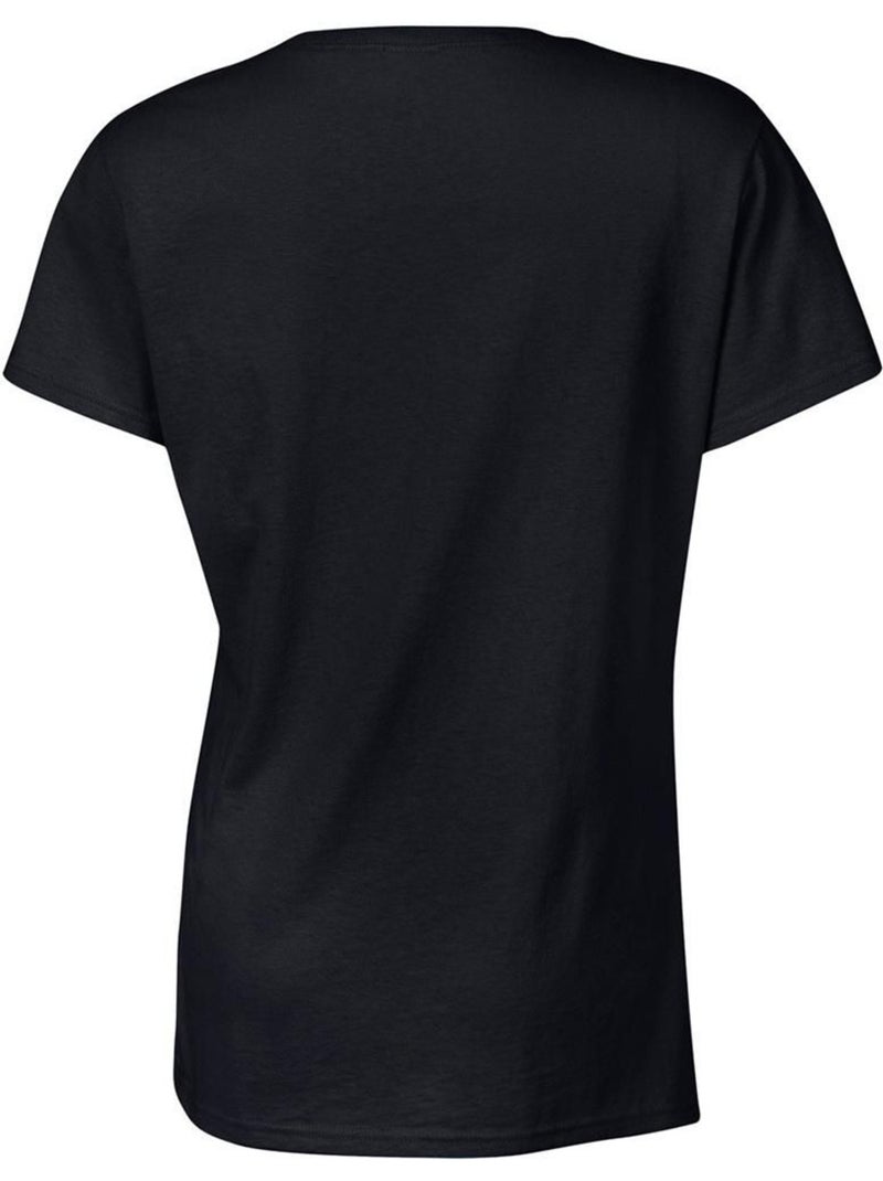 T-shirt à manches courtes coupe féminine - gildan Noir - Kiabi