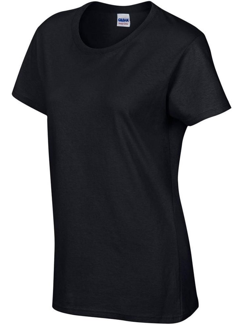 T-shirt à manches courtes coupe féminine - gildan Noir - Kiabi