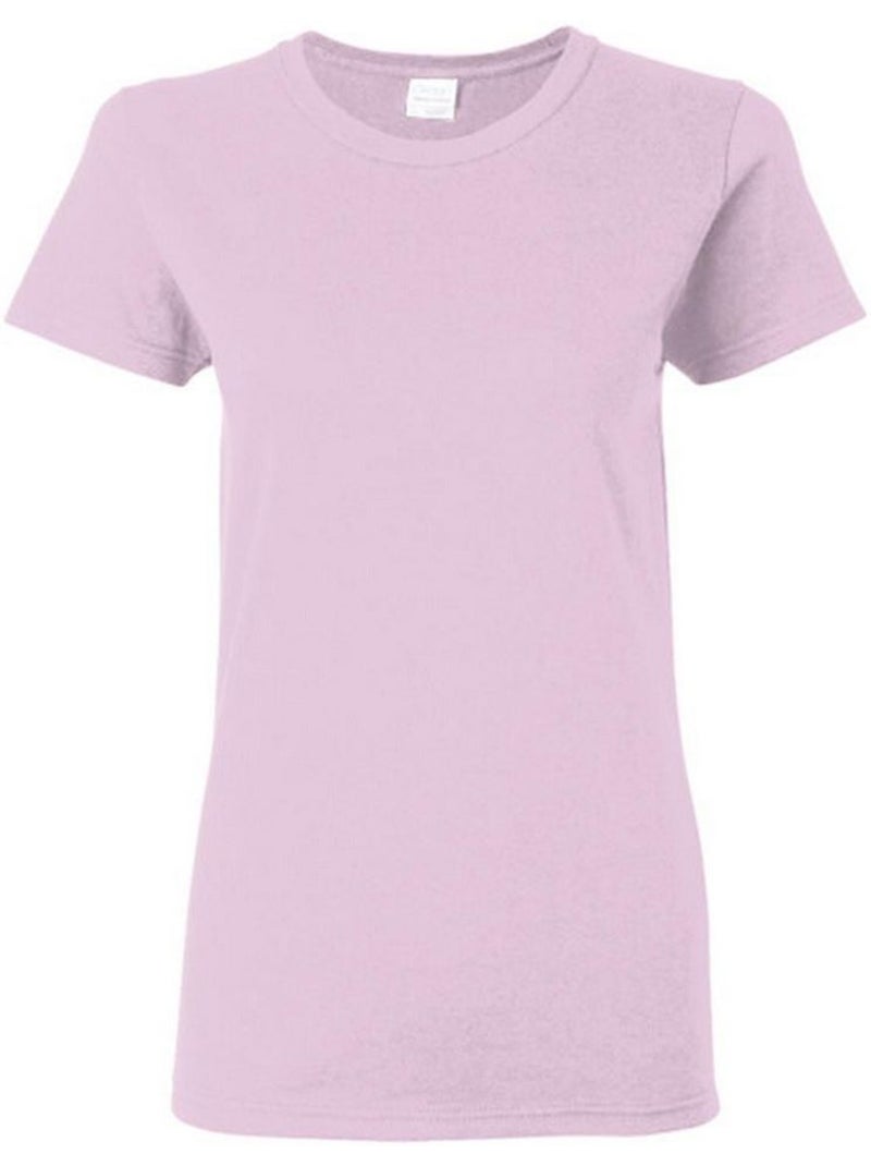 T-shirt à manches courtes coupe féminine - gildan Rose clair - Kiabi