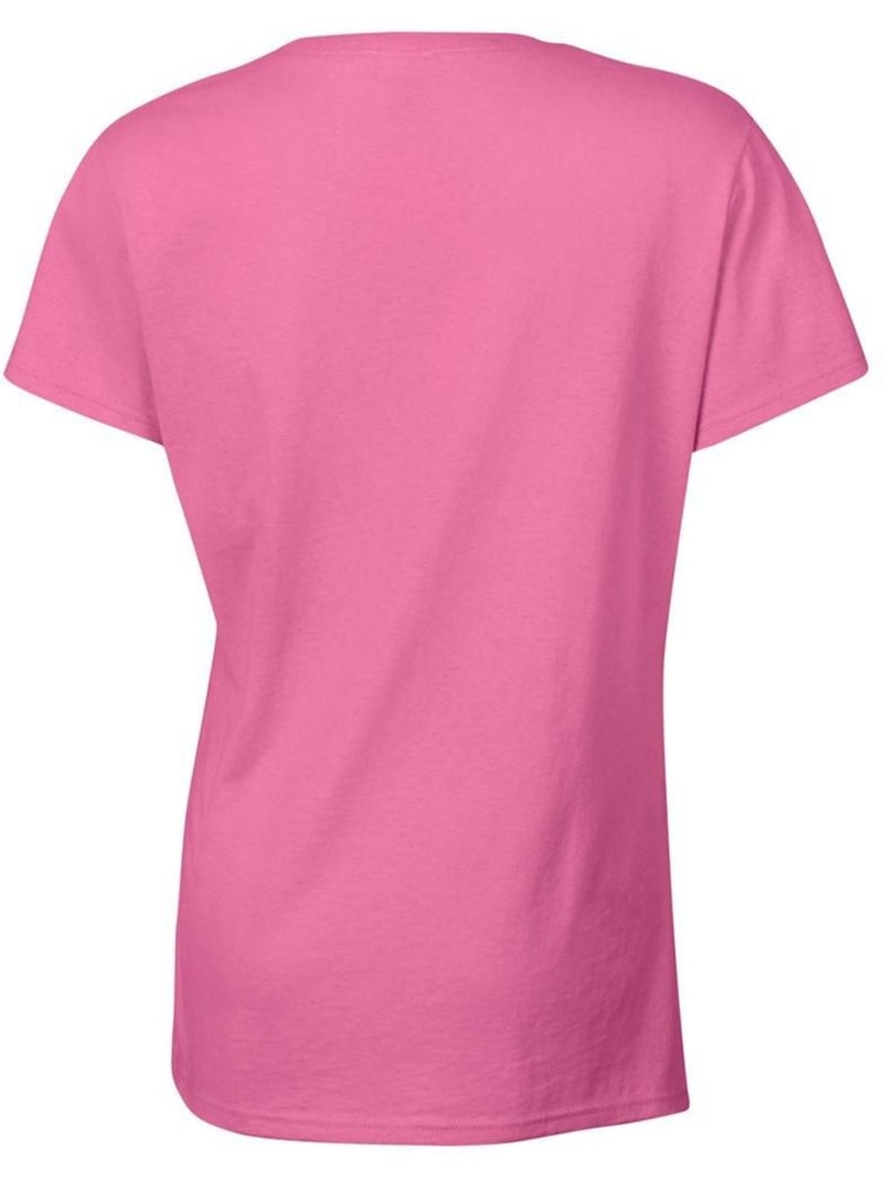 T-shirt à manches courtes coupe féminine - gildan Rose - Kiabi