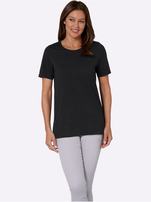 T-shirt à manches courtes coupe longue - taille standard - moda vilona - Kiabi