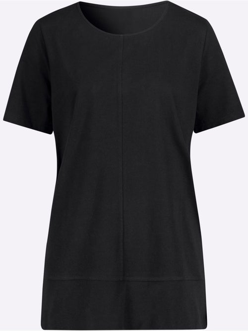 T-shirt à manches courtes coupe longue - taille standard - moda vilona - Kiabi
