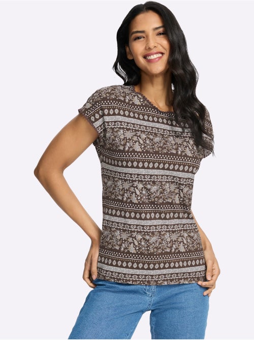 T-shirt à Manches Courtes Détails élégants En Dentelle - Taille Standard - Moda Vilona - Kiabi T-shirt à Manches Courtes Détails élégants En Dentelle - Taille Standard - Moda Vilona - Kiabi