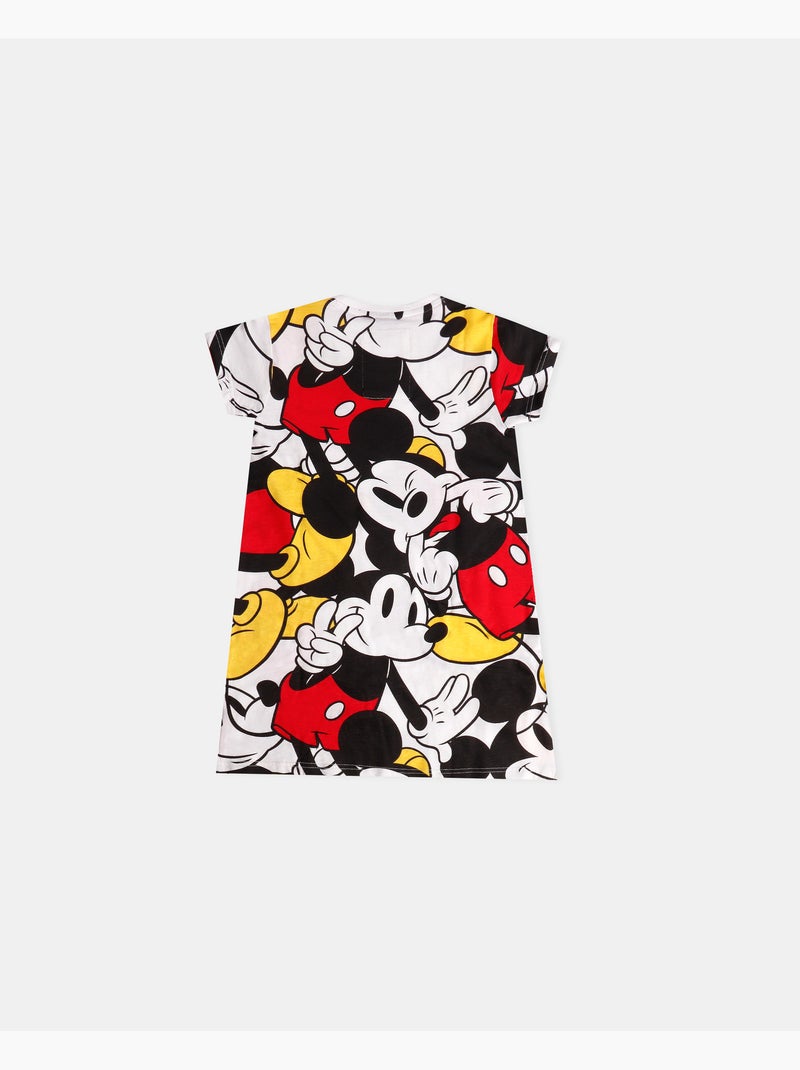 T-shirt à manches courtes Disney Big Mickey pour fille Rouge - Kiabi