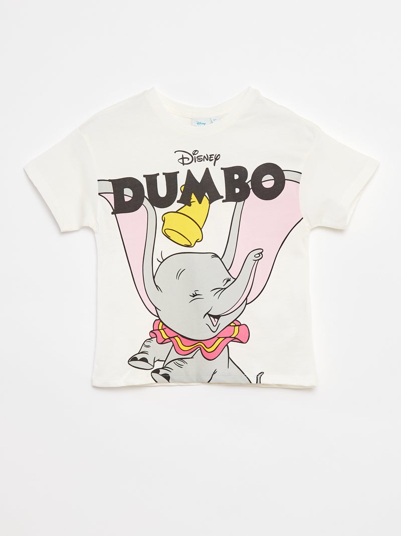 T-shirt à manches courtes 'Disney' Blanc - Kiabi