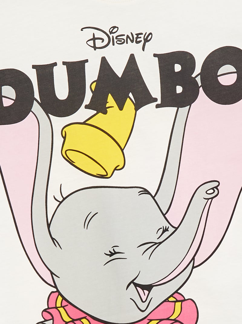 T-shirt à manches courtes 'Disney' Blanc - Kiabi