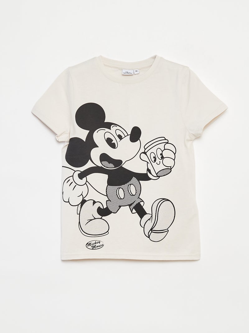 T-shirt à manches courtes 'Disney' Blanc - Kiabi