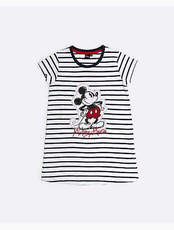 T-shirt à manches courtes Disney Mickey Patch pour fille