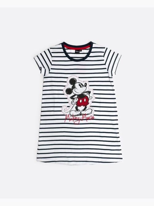 T-shirt à manches courtes Disney Mickey Patch pour fille - Kiabi