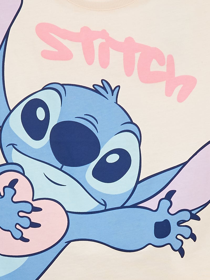 T-shirt à manches courtes 'Disney' Rose - Kiabi