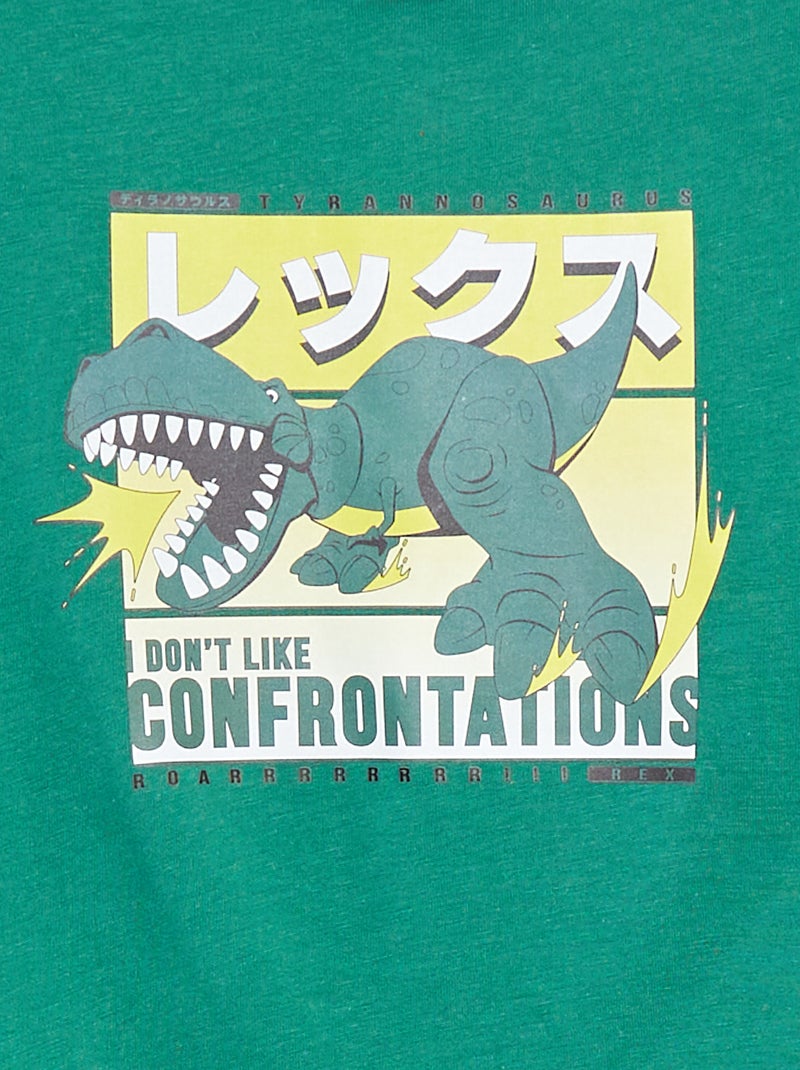 T-shirt à manches courtes 'Disney' VERT - Kiabi