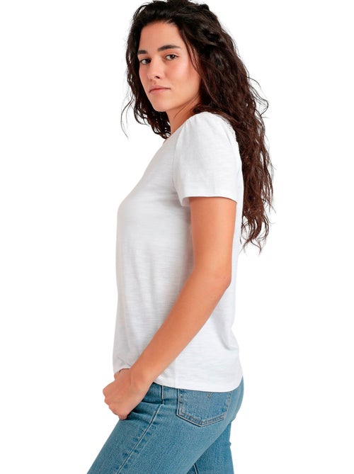 T-shirt à manches courtes dos orné GUIPUR - Kiabi T-shirt à manches courtes dos orné GUIPUR - Kiabi