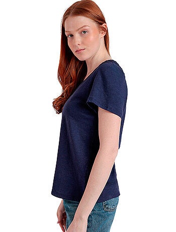 T-shirt à manches courtes dos orné GUIPUR