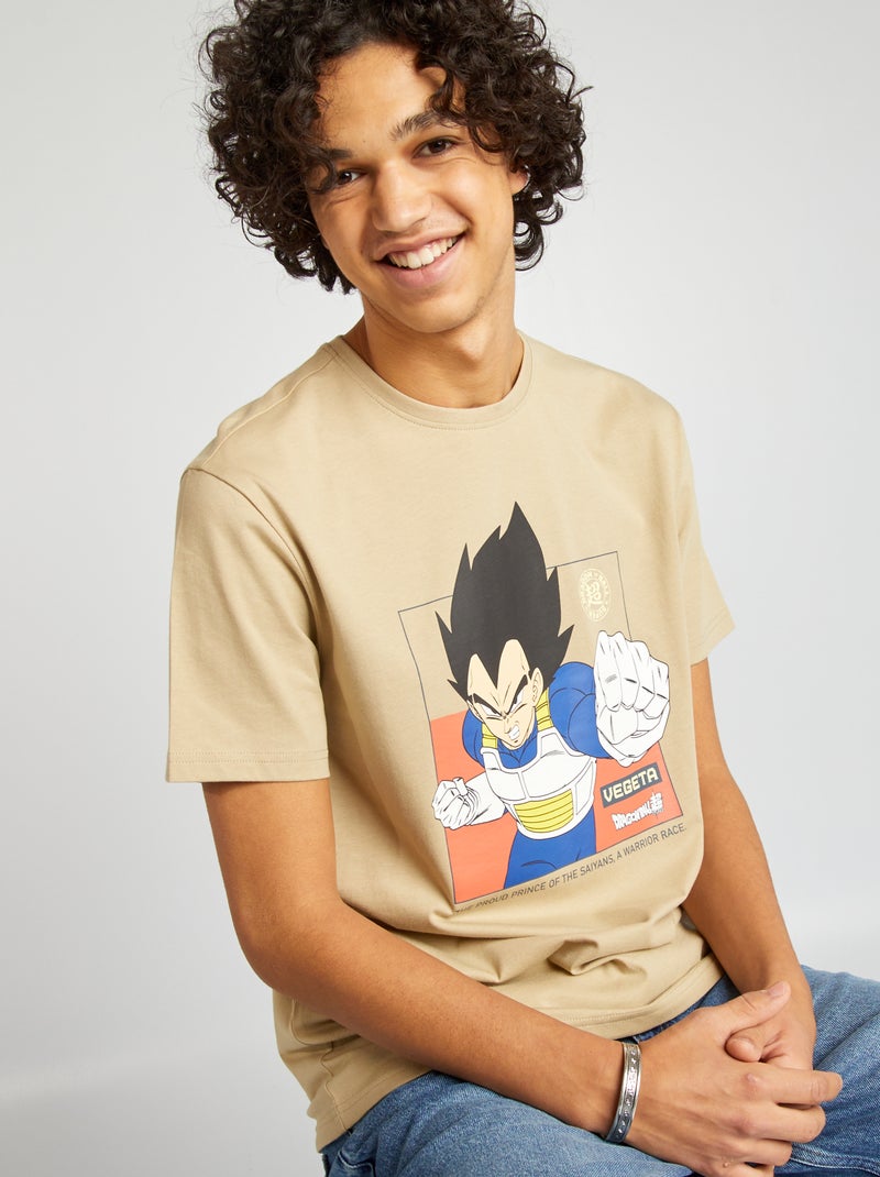 T-shirt à manches courtes 'Dragon Ball Z' Beige - Kiabi