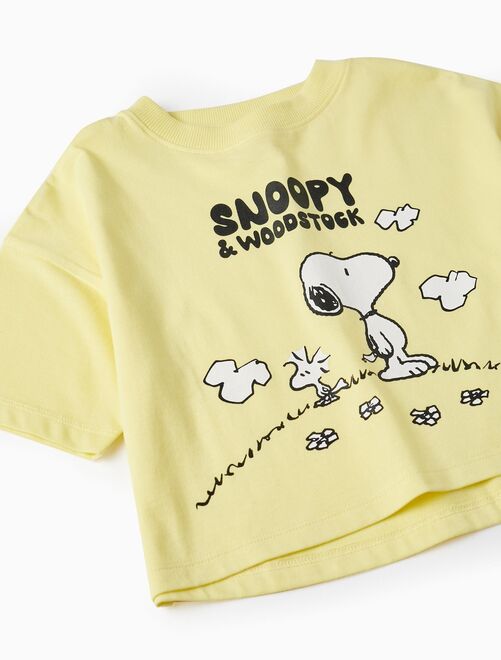 T-shirt à manches courtes en coton pour fille 'Snoopy & Woodstock' manches courtes SNOOPY - Kiabi