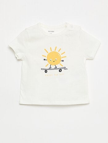 T-shirt à manches courtes en jersey de coton