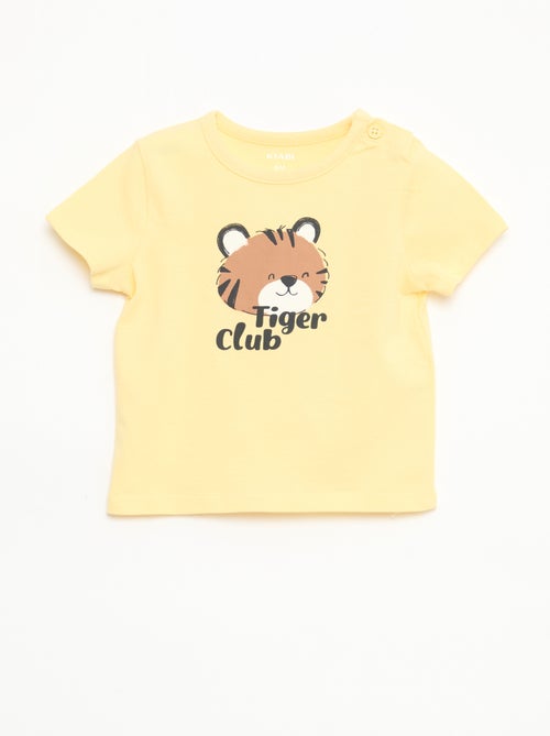 T-shirt à manches courtes en jersey de coton - Kiabi