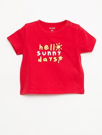T-shirt à manches courtes en jersey de coton