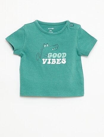 T-shirt à manches courtes en jersey de coton