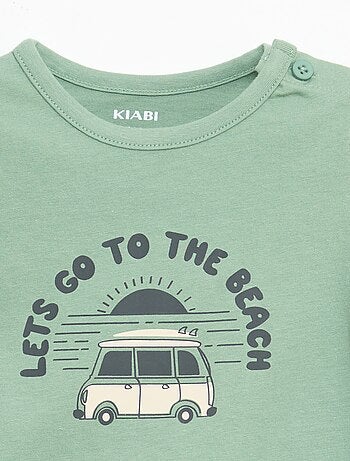 T-shirt à manches courtes en jersey de coton