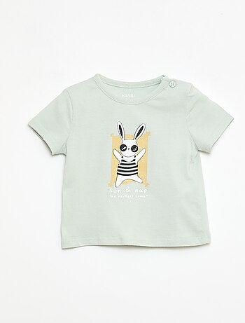 T-shirt à manches courtes en jersey de coton