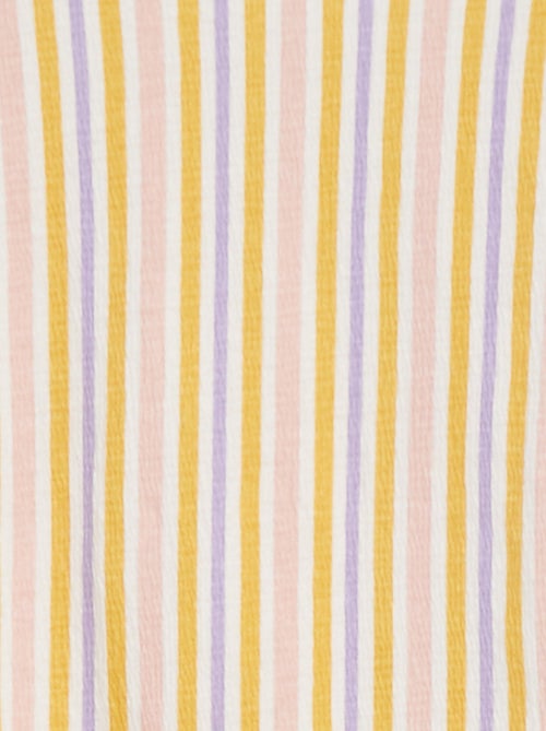 T-shirt à manches courtes en maille crêpe - Kiabi