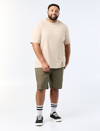 T-shirt à manches courtes en maille jersey fantaisie