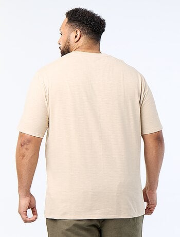 T-shirt à manches courtes en maille jersey fantaisie
