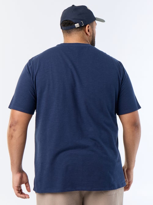 T-shirt à manches courtes en maille jersey fantaisie - Kiabi