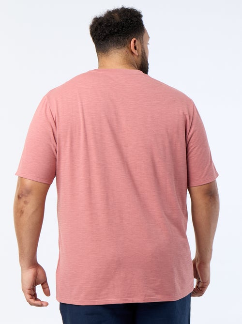 T-shirt à manches courtes en maille jersey fantaisie - Kiabi