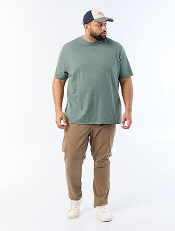 T-shirt à manches courtes en maille jersey fantaisie