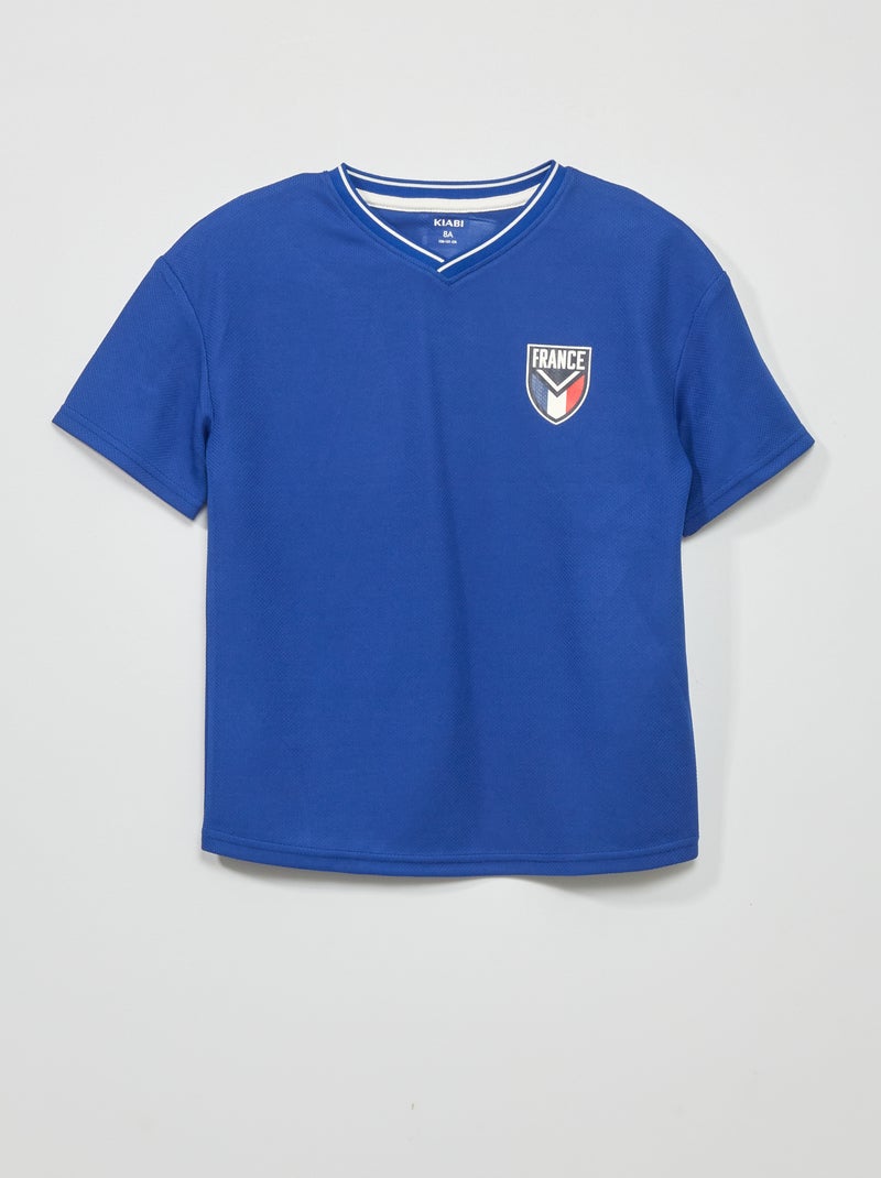 T-shirt à manches courtes en mesh Bleu - Kiabi