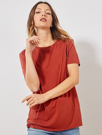 T-shirt à manches courtes en modal - Kiabi