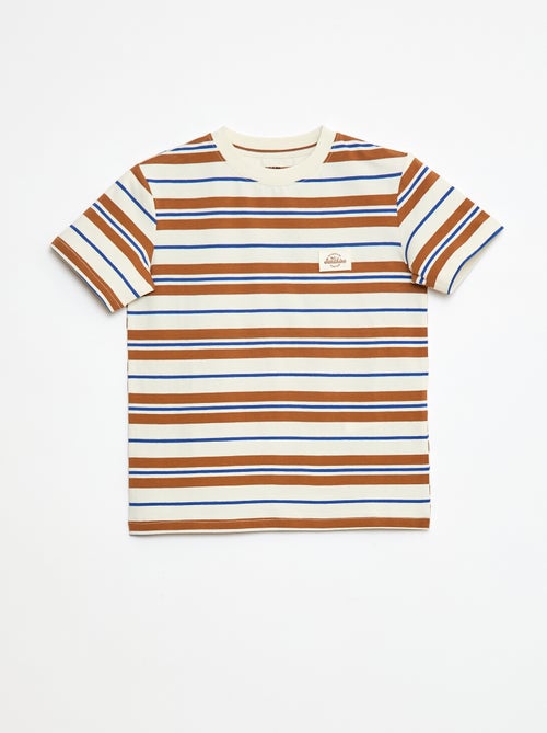 T-shirt à manches courtes et à rayures - Kiabi