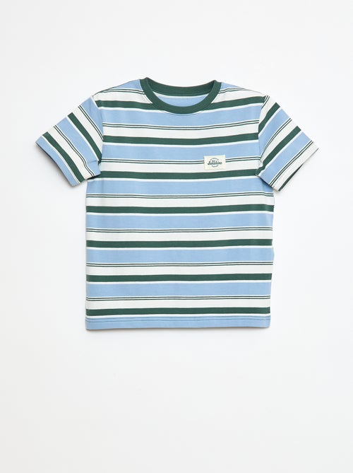 T-shirt à manches courtes et à rayures - Kiabi