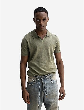T-shirt à manches courtes et col polo pour homme giesto