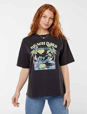 T-shirt à manches courtes et col rond 'Disney'